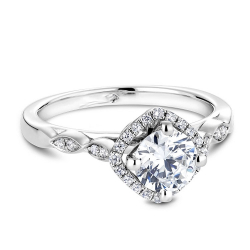 Diamond Halo Engagement Ring